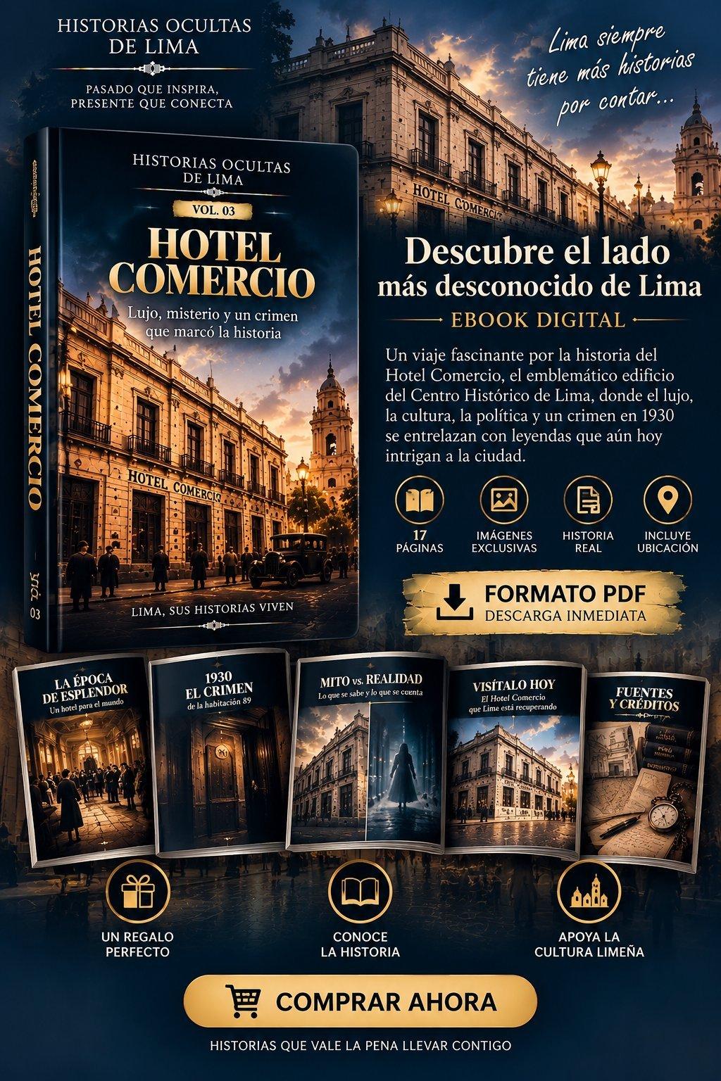 Hotel Comercio — Ebook Digital | Historias Ocultas de Lima Vol. 03